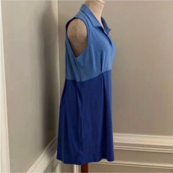 Puma Urban Sports Sleveless Dress Color Block Two Tone Blue Size XL - Picture 6 of 10
